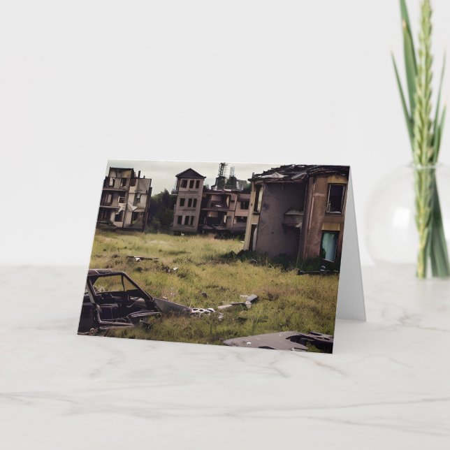 Lost Spaces | Abandoned Post Apocalyptic Buildings Card (Front)