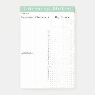 Lost Tools of Writing Literary Post It Notes