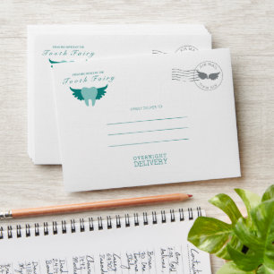 Lost Tooth Keepsake Note & Receipt Envelope Teal