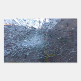 Lost -- with Broken Glass and Map Rectangular Sticker