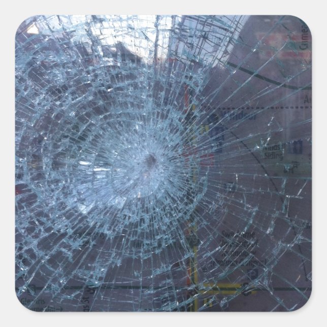 Lost -- with Broken Glass and Map Square Sticker (Front)