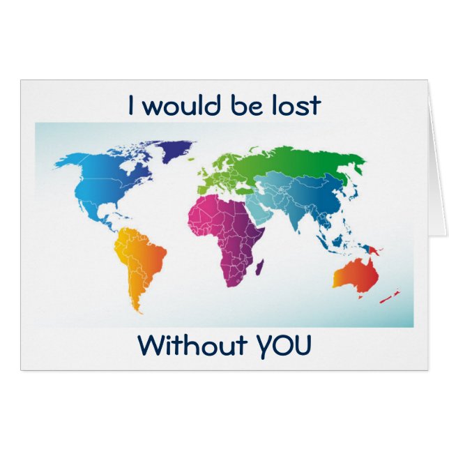 LOST WITHOUT YOU/WORLD IS BETTER PLACE WITH YOU (Front Horizontal)