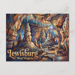 Lost World Caverns USA Postcard
