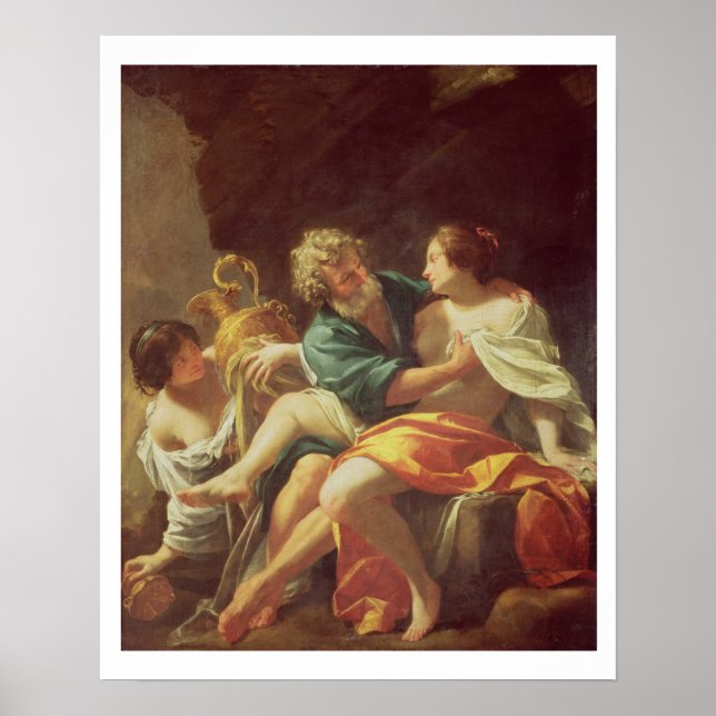 Lot and his Daughters, c.1630 (oil on canvas) Poster (Front)