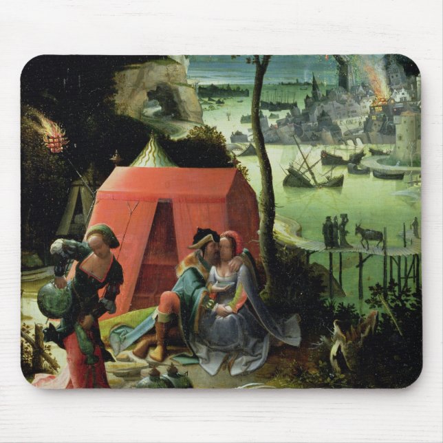Lot and his Daughters (oil on panel) Mouse Pad (Front)