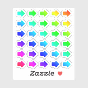 Lot Of Colourful Arrows Tiny Rainbow Arrow Shapes