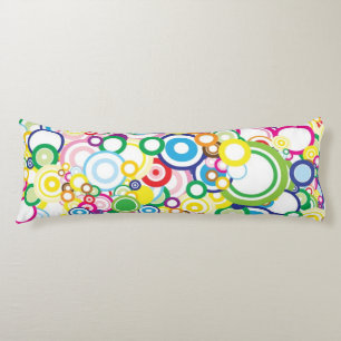 Lot of vivid circles body cushion