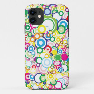 Lot of vivid circles iPhone 11 case