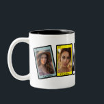 Loteria Mexican Bingo Card Custom Two-Tone Coffee Mug<br><div class="desc">A cute custom loteria inspired mug for final fiesta bachelorette parties and bridal parties. Add your own photos using the personalisation feature. Message me to add more cards/ for customised number of cards and special design requests.</div>