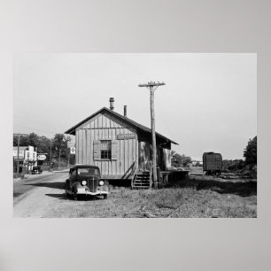Lothair (Maryland) Train Station, 1937 Poster
