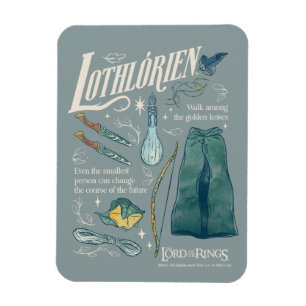 LOTHLORIEN™ Watercolor Collage Graphic Magnet