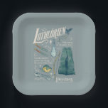 LOTHLORIEN™ Watercolor Collage Graphic Paper Plate<br><div class="desc">Step into the golden woods of Middle-earth™ with this enchanting Lord of the Rings™ design inspired by Lothlórien™. Featuring elegant Elven elements — from flowing cloaks and intricately crafted blades to a graceful bow, vial of light, and delicate leaves drifting on the breeze — this artwork captures the quiet beauty...</div>