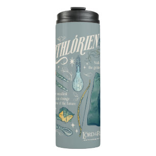 LOTHLORIEN™ Watercolor Collage Graphic Thermal Tumbler