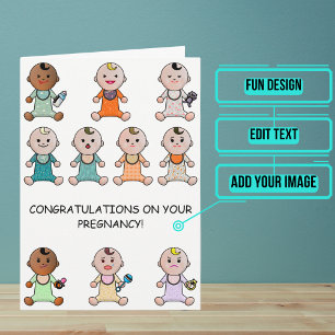 Lots o Babies Pregnancy Congratulations Card