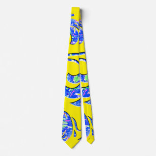 Lots of abstract art waves  tie