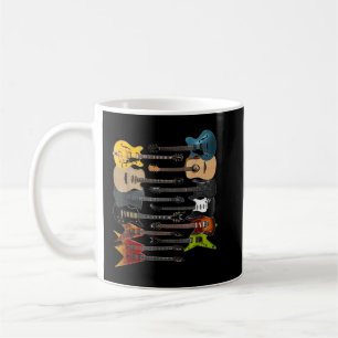 Lots Of Acoustic Bass Electric Guitars Rock Player Coffee Mug
