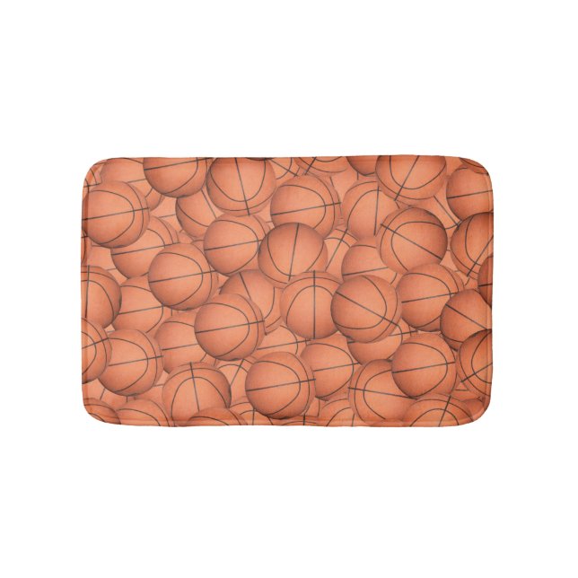 Lots of Basketballs Bath Mat (Front)