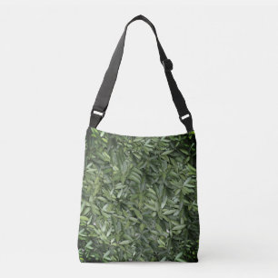 Lots of beautiful green leaves crossbody bag