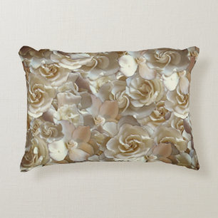 Lots of beautiful rose petals      decorative cushion