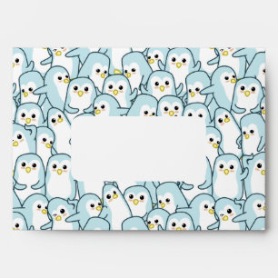 Lots of cartoon Penguins Envelope