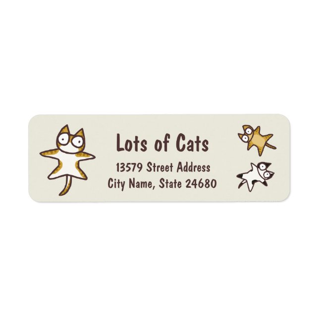 Lots of Cats Return Address Label (Front)