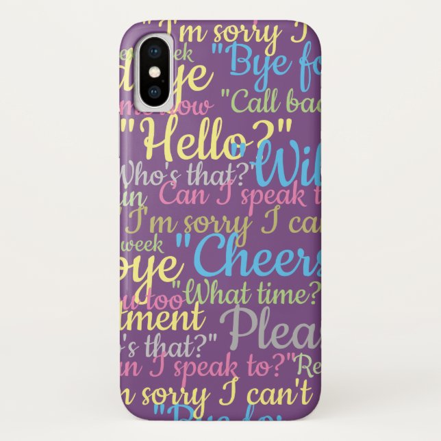 Lots of Chatter Design Case-Mate iPhone Case (Back)