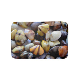 Lots of Colourful Clam Shells, Mussels Bath Mat