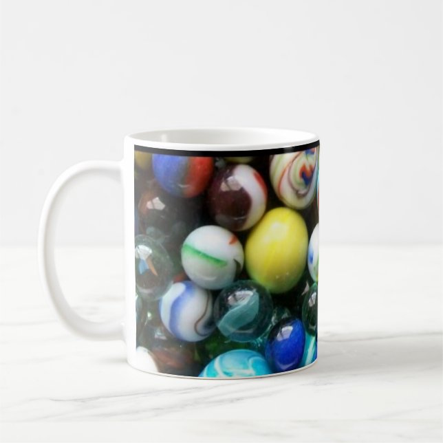 Lots of Colourful Marbles Coffee Mug (Left)