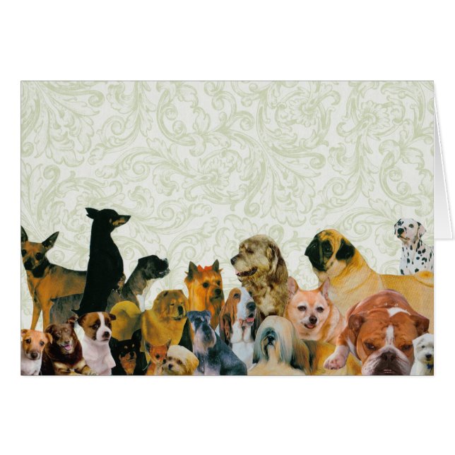 Lots of Dogs Collage Card (Front Horizontal)