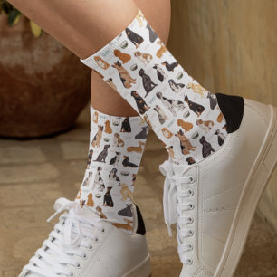 Lots of Dogs Dog Breed Pattern Socks