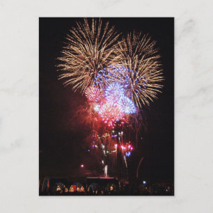 Lots of Fireworks Postcard