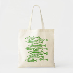 Lots of Fish - Avocado Green Tote Bag