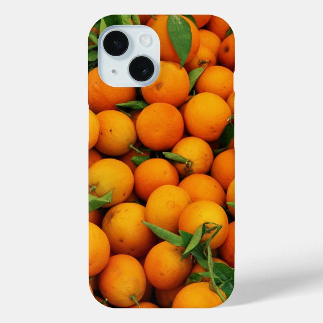 Lots of Fresh Oranges with Leaves Case-Mate iPhone Case (Back)