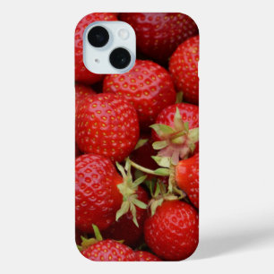 Lots of Fresh Strawberries iPhone 15 Case