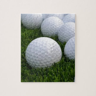 Lots of Golf Balls on the Grass Jigsaw Puzzle
