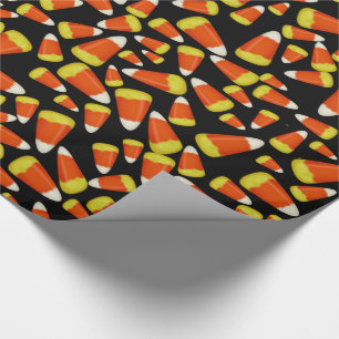 Lots of Halloween Candy Corn Wrapping Paper