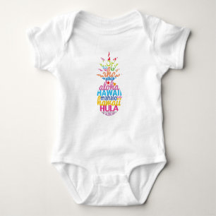 Lots of Hawaiian Pineapple Baby Bodysuit