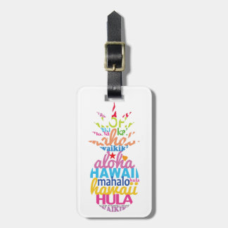 Lots of Hawaiian Pineapple Luggage Tag