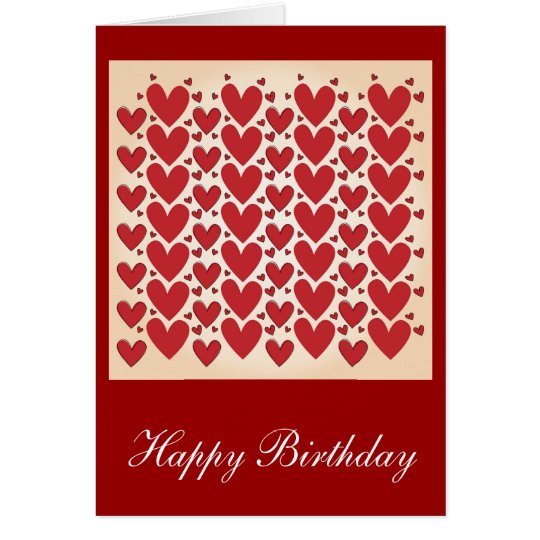 "Lots of Hearts" Birthday Design Card