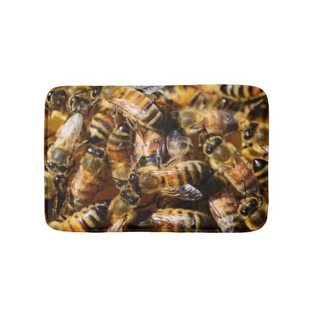 Lots of Honey Bees Bath Mat (Front)