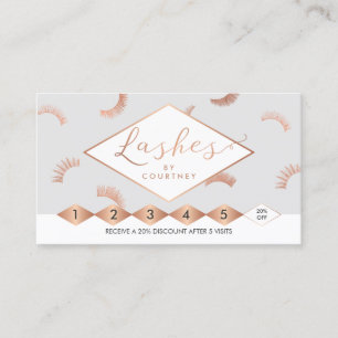 Lots of Lashes Lash Salon Grey/Rose Gold Loyalty