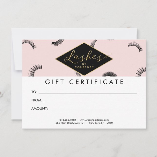 Lots of Lashes Lash Salon Pink/Black Gift Card (Front)