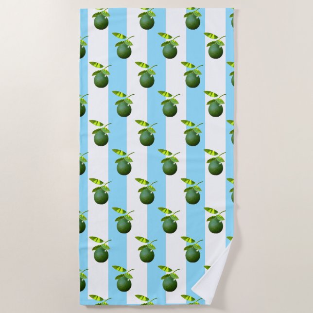 Lots of Lime Beach Towel (Front)