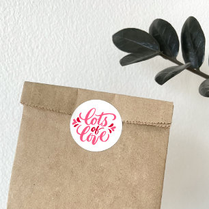 Lots of Love Classic Round Sticker