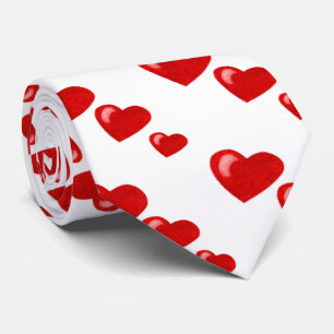 Lots of Love (Heart Pattern) (Red) Tie
