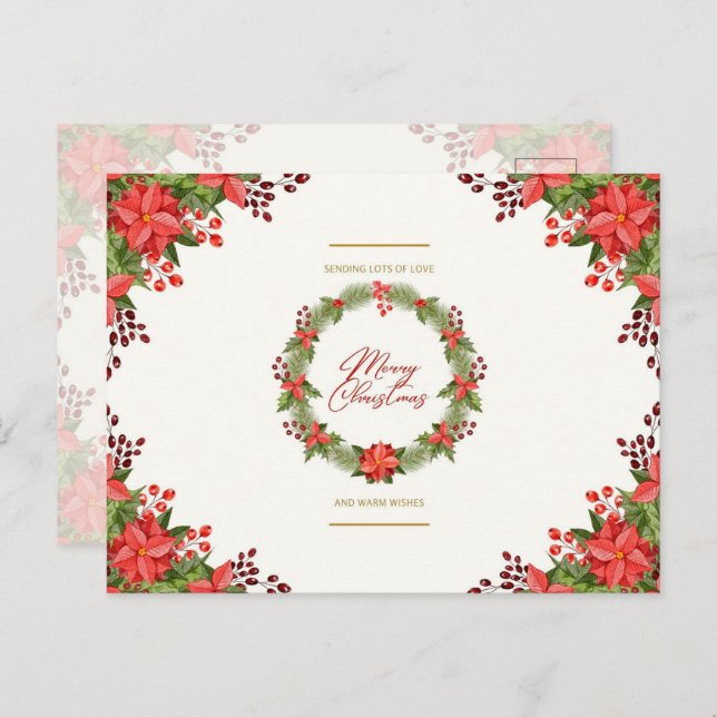 Lots Of Love Holiday Postcard (Front/Back)