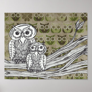 Lots of Owls Print