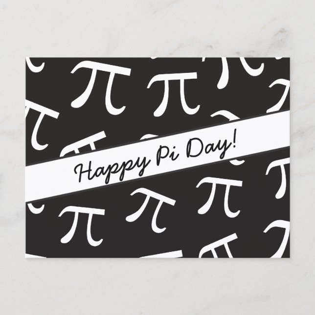 Lots of Pi - Math - Happy Pi Day Postcard (Front)