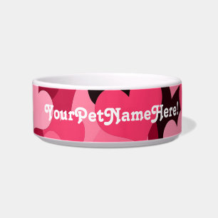 Lots of Pink Hearts, Cute Love Pattern Bowl