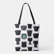 Lots of Pots All-Over-Print Tote, Shoulder Tote